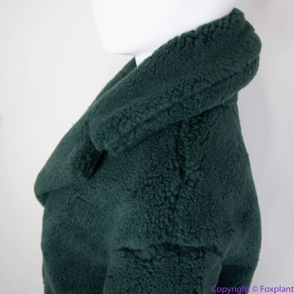 NEW Madewell green (Re)sourced Sherpa Teddy Coat, size S - Picture 16 of 16